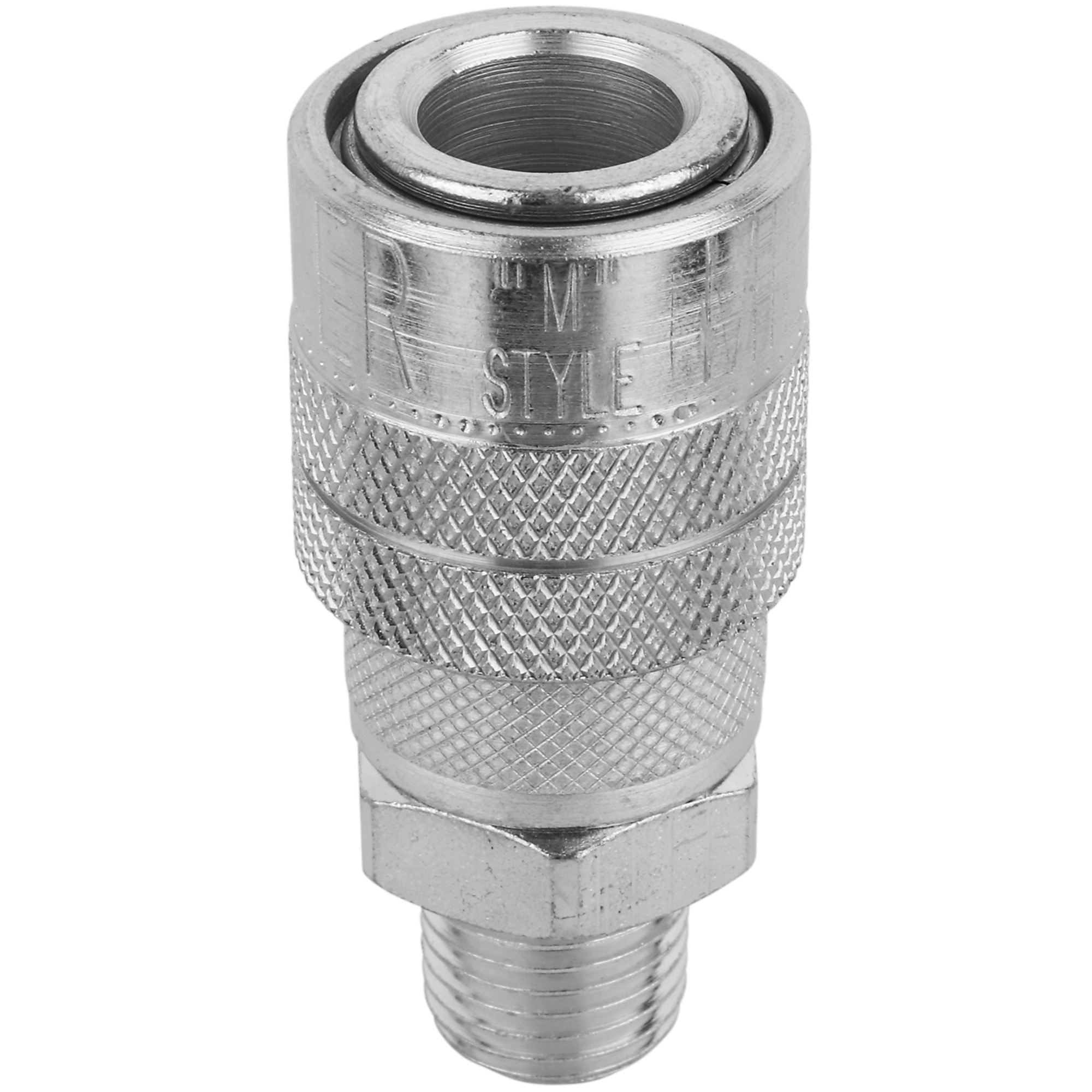 Milton, 1/4in. Steel M-Style Coupler, Male, Coupler Size 1/4 in, Model# S-716ST